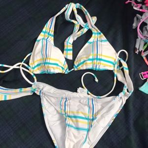 Matching top and bottom bikini